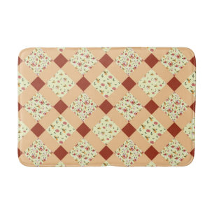 QUILT PATTERN BATH MAT