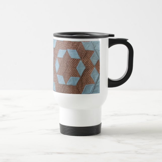 Quilt Pattern - Castle (mug) Travel Mug (Right)