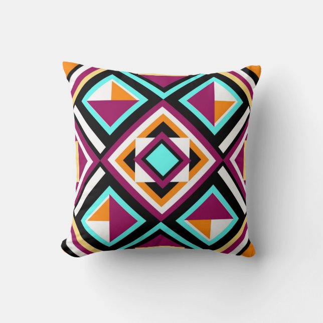 Quilt Pattern Pillow! Throw Pillow (Front)
