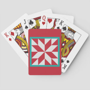 Quilt Playing Cards - Hunter's Star (Christmas)