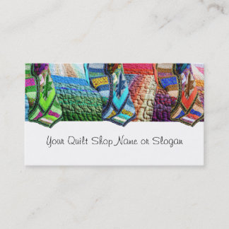 Quilt Quilter Quilt Supplies Shop Business Card