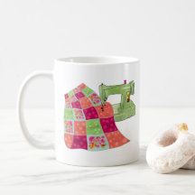 Quilt Sewing Machine Mug