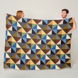 Quilt Square Pattern Fleece Blanket