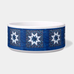 Quilt star blue