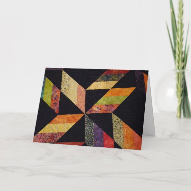 Quilt sur carte pliée (Devant)