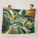 Quilted Abstract Design Aerial Topography Fleece Blanket<br><div class="desc">Quilted Abstract Design Aerial Topography</div>