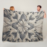 Quilted Abstract Design Fleece Blanket<br><div class="desc">Quilted Abstract Design</div>