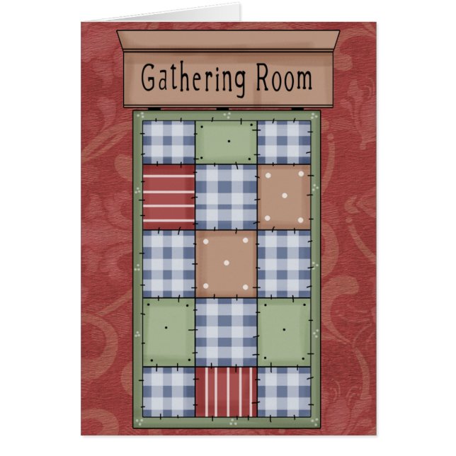 Quilted Blank or Customized Card - SRF (Front)