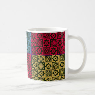 Quilted Block Print Mug