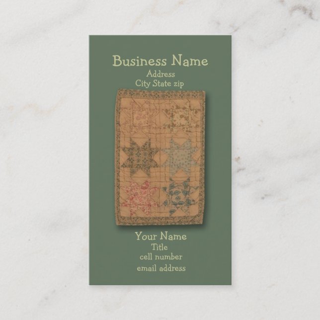 Quilted Business Card (Front)