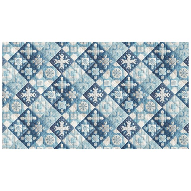 Quilted Christmas Design Tablecloth (Front (Horizontal))