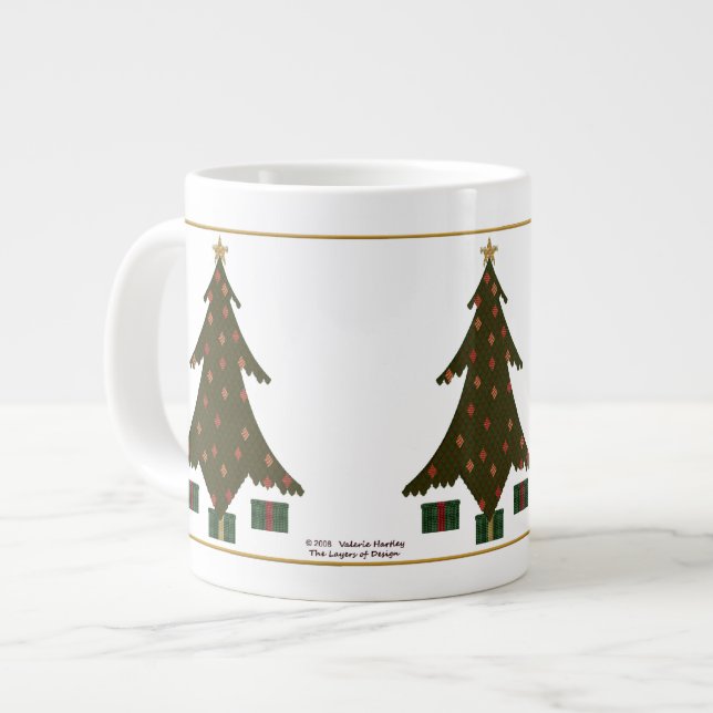 Quilted Christmas Specialty Mug (Front Left)