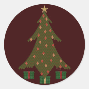 Quilted Christmas Sticker