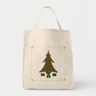 Quilted Christmas Tote Bag