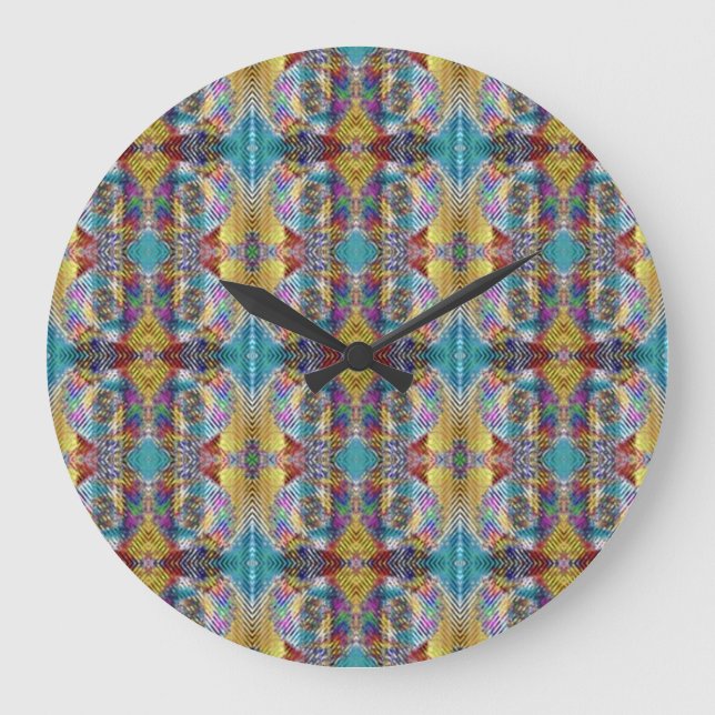 Quilted Design Large Clock (Front)