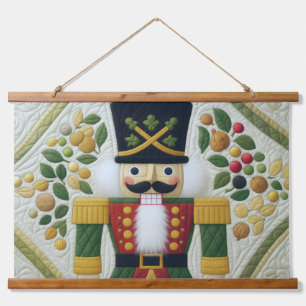 Quilted Design Nutcracker Christmas Hanging Tapestry