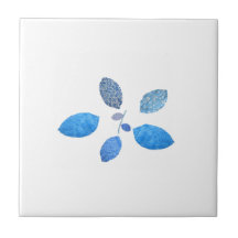 Quilted Floral Ceramic Tile