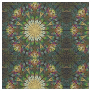 Quilted Flower Abstract Fabric