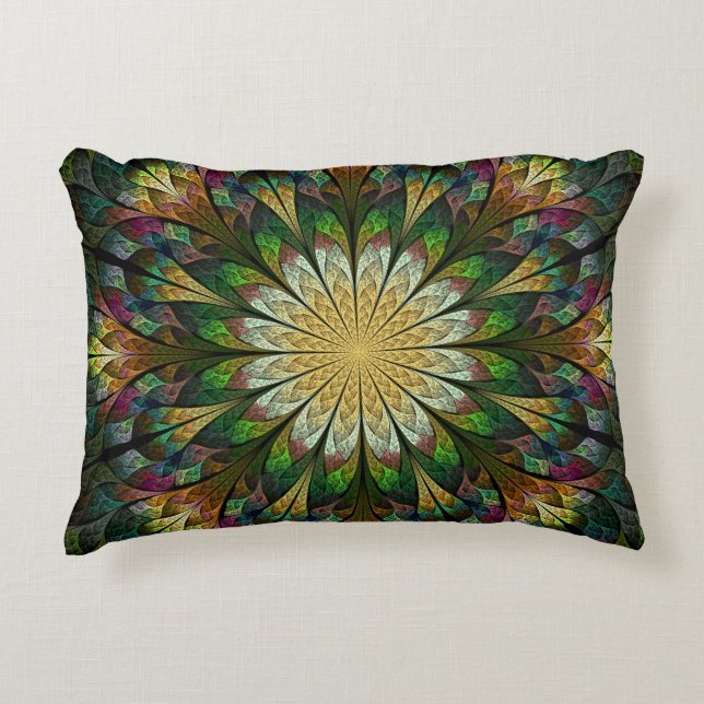 Quilted Flower Accent Pillow (Front)