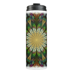 Quilted Flower Thermal Tumbler