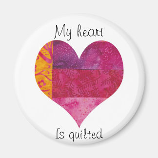 Quilted Heart Magnet