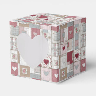 Quilted Hearts Favor Box