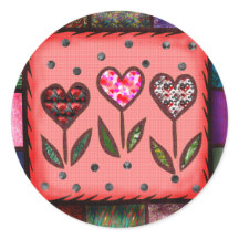 Quilted Hearts T-shirts and Gifts