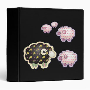 Quilted Lambs Binder