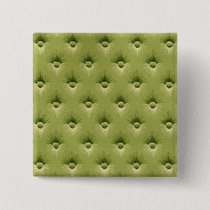 Quilted Olive Vintage Wallpaper 2 Inch Square Button