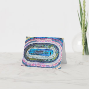 Quilted Oval Rug Note Card