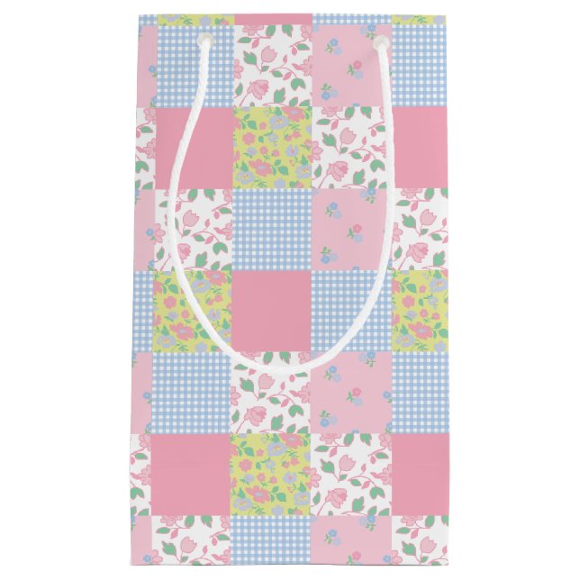 Quilted Patchwork Gift Bag (Front)
