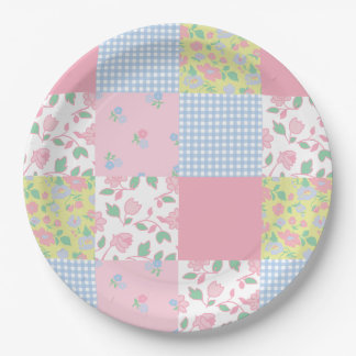 Quilted Patchwork Party Paper Plates