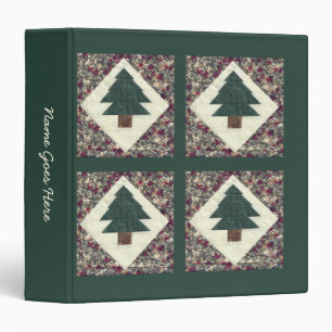Quilted Pine Trees Binder