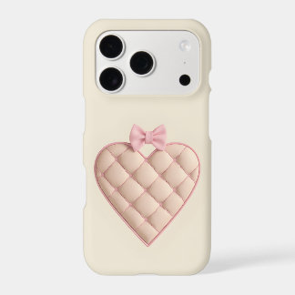 Quilted Pink Heart iPhone Case | Coquette