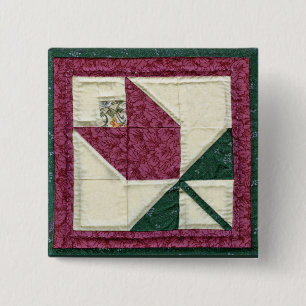 Quilted Potholder Tulip Pin