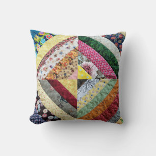 Quilted Print Pattern  Throw Pillow