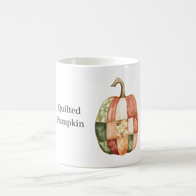 Quilted Pumpkin Patches Coffee Mug (Center)