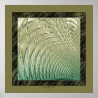 Quilted Satin Green Poster