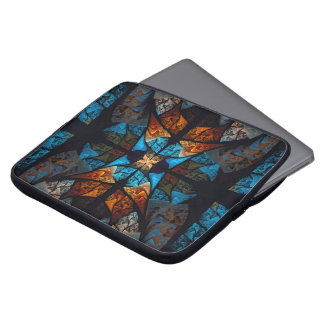 Quilted Star Abstract in Blues Laptop Sleeve