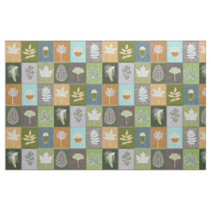 Quilted Summer Leaves  Fabric
