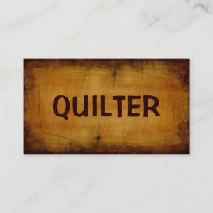 Quilter Antique Business Card