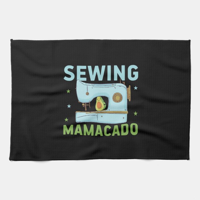 Quilter Gift | Sewing Mamacado Kitchen Towel (Horizontal)