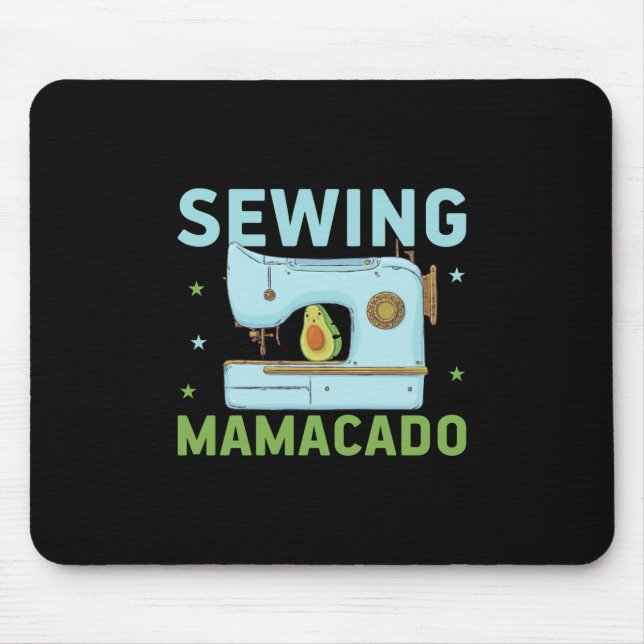 Quilter Gift | Sewing Mamacado Mouse Pad (Front)