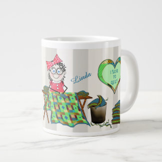 QUILTER MELODY JUMBO CAFÉ/SOUP MUG - QUILLES