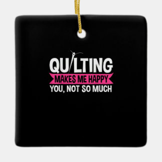 Quilter Quilting Sewing Gifts Ceramic Ornament