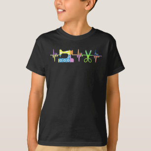 Quilter Sewing Heartbeat - Quilting Lover T-Shirt