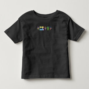 Quilter Sewing Heartbeat - Quilting Lover Toddler T-shirt