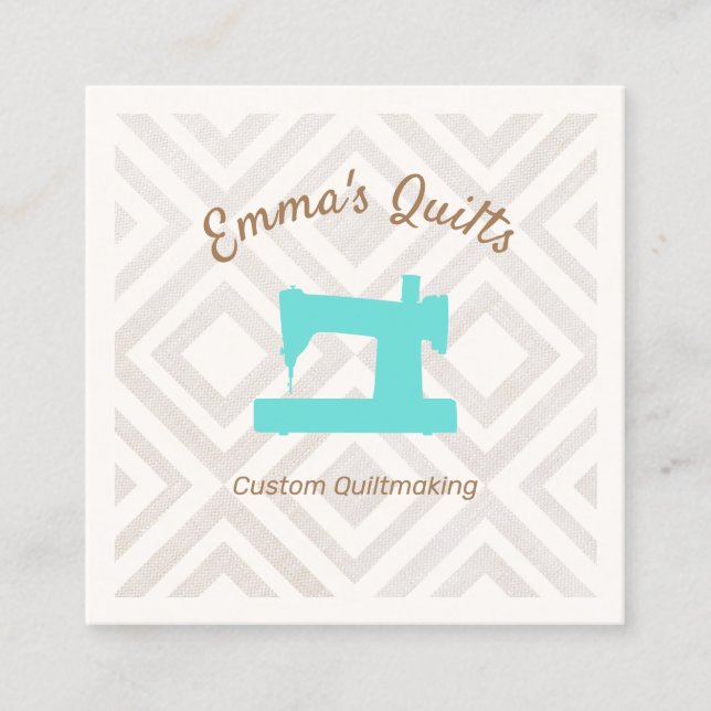 Quilter Sewing machine Calling Card (Front)