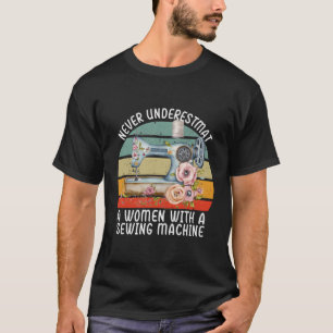 Quilter Sewing Machine Seamstress Sewing T-Shirt