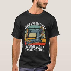Quilter Sewing Machine Seamstress Sewing T-Shirt